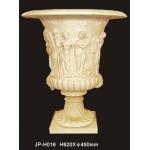 Waterproof And Fireproof Sandstone Garden Flower Containers With Elegant Design