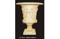 China Waterproof And Fireproof Sandstone Garden Flower Containers With Elegant Design supplier