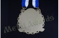 China Anti Rust Custom Medal Maker Virtual Race Medals Smooth Back Side supplier