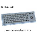 Metal Rugged Industrial Keyboard with Trackball , 65 Keys Vandal proof for sale