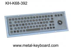 China Metal Rugged Industrial Keyboard with Trackball , 65 Keys Vandal proof supplier
