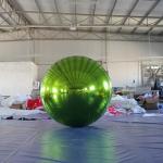 Party Stage Advertising Christmas Decoration Reflective Giant Silver PVC Inflatable Mirror Ball for sale