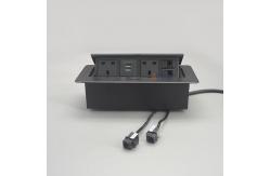 China Usb 5V 2.1A Rj45 Zinc Alloy Tabletop Pop Up Socket supplier
