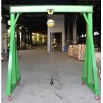 High Strength Single Girder Gantry Crane 5T Q235B Manual Pushing With Hoists for sale