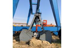 China 15cbm Clamshell Grab Bucket Wireless Remote Control For Bulk Material supplier