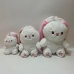 18CM 7 Pink& White Easter Plush Toy Bunny Rabbit Stuffed Animal in Carrot for sale