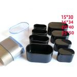 Square Round Shape upvc Black Pipe End Cap Customized for sale