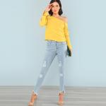 Asymmetrical Sleeve Blouse for Women for sale