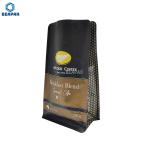Coffee Bean Moisture Proof Matte 200g Flat Bottom Pouches for sale