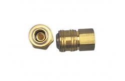 China 1/4'' Nominal Brass compressed air quick release coupling Pneumatic Quick Coupling supplier