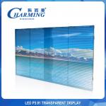 Outdoor 4k Transparent Video Screen P3.91 500X1000mm Rental Display for sale