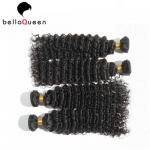 Full Cuticle Curly Indian Wavy Virgin Hair For No tangling No shedding for sale