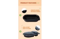 China ODM/OEM Catering Office Plastic Microwave Bento Lunch Box Disposable 2 Compartment supplier