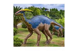 China Theme Park  Realistic Animatronic Dinosaur Parasaurolophus With Movement And Sound supplier