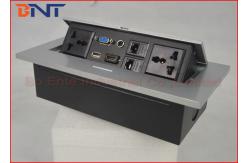 China 7Mm Thickness Hidden Desk Pop Up Sockets , Multi Function Socket Box Rectangular supplier