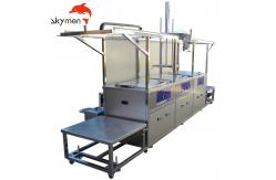 China Skymen Three Tank Industrial Ultrasonic Cleaner Horizontal Movement 3600W supplier