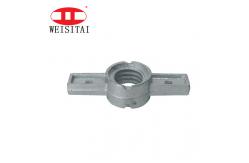 China High Strength 250KN Pipe Scaffold Parts Jack Base Nut Thread supplier