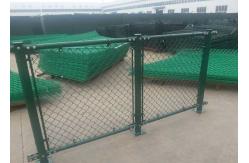 China ISO14001 PVC Coated Wire Mesh Diamond Chain Link Fence supplier
