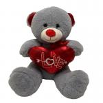 27 Cm St. Valentine Stuffed Teddy Bear W/ Heart Plush Toy Sweet Gifts for sale