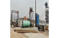 China Hydraulic Push Arm Drummed Asphalt Melter , Durable Bitumen Production Plant supplier