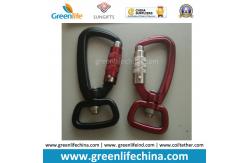 China Space Aluminum Top Quality Black/Red/Yellow Lockable Snap Carabiners supplier