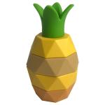 Customized Children'S Educational Toy 5pcs Pineapple BPA Free Silicone Stacking Toy for sale