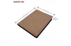 China Sewing Binding PU Leather Power Bank Notebook Waterproof Padfolio Organizer supplier