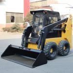 Small Size Wheel Skidsteer Loader With Attachments For Infrastructure Construction for sale