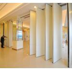 Auditorium Interior Decorated Wooden Movable Partition Walls / Sliding Room Dividers for sale