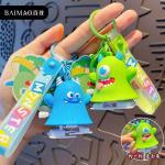 Monster Family Bag Toy Keychain Light Rubber With Gravure And Offset Printing for sale
