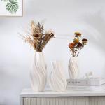 Ripple Texture Ceramic Vase for Modern Home Decor