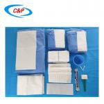 Ergonomically Cesarean C-Section Pack Fenestrated Drape With Adhesive for sale