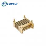 Precision CNC Gold Plating Aluminum Parts Machined Radiator Parts for sale