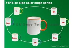 China 11and 15 OZ Side Color series MUG supplier