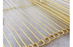 China Decorative Metal Flexible Mesh Curtain, Copper Metal Partition Wire Mesh supplier