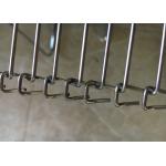 Edge Loop SS Flat Wire Conveyor Belt , Flat Flex Mesh Belt For Cleaning Machine for sale