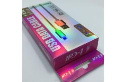China Custom Design Gold Foil Paper USB Charger Cable Box Packaging with Printing Handling supplier