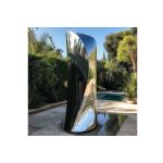 China Timeless Reflection Stainless Steel Sculpture for Yard and Public Park Decoration manufacturer