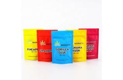 China Resealable Weed CBD VMPET 180mic Mylar Stand up Pouch supplier