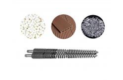 China High Output 100mm Screw And Barrel For Plastic Pipe Extrusion Machine supplier