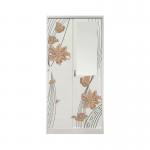 Bedroom Furniture Two Doors Freestanding Steel Closet 0.5-1.2mm Thickness for sale