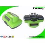 Green Color 15000lux Rechargeable LED Headlamp 6.4Ah Battery Capacity cordless cap lamp SOS light For Miners Safety for sale