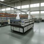 Automatic Gantry Type CO2 Laser Cutting Machine with Large Visual Panoramic Camera and 150W Laser Power for sale