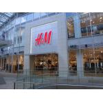 Front-lit Brushed Stainless Steel 3D LED Letter Sign For H&M for sale