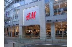 China Front-lit Brushed Stainless Steel 3D LED Letter Sign For H&M supplier