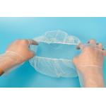 Anti Dust Disposable Nylon Honeycomb Hairnet With Latex Free Elastic rubber