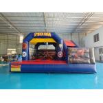 Outdoor Bounce House Inflatable Bouncer Combo With Slide Hero Spiderman Cartoon Theme for sale