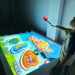 Indoor Floor Or Table Sand Pool Game Children Interactive Projector Games Amusement Park Interactive Beach Projection for sale