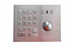 China Vandalism Stainless Steel Trackball Pointing Devicel With Integrated Numeric Keypad supplier