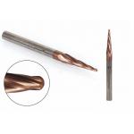 4.0mm Solid Carbide Tapered Ball Nose End Mill TiCN Coated CNC Milling Cutter Engraving Bit for sale